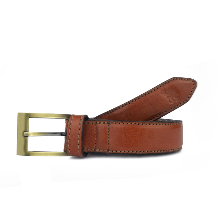 Cintura uomo in pelle artigianale Hermena#colore_marrone-chiaro
