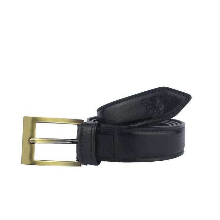 Cintura uomo in pelle artigianale Hermena#colore_nero