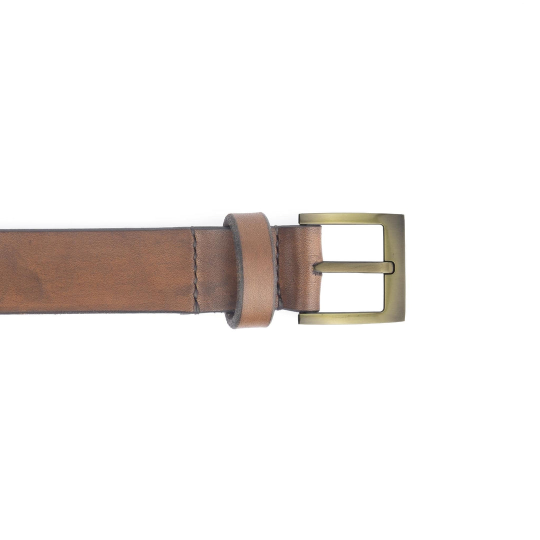 Cintura in cuoio artigianale da uomo Coryum Atinas#colore_marrone-medio