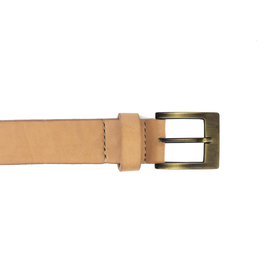 Cintura in cuoio artigianale da uomo Coryum Velthur#colore_naturale