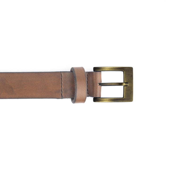Cintura in cuoio artigianale da uomo Coryum Velthur#colore_marrone-medio