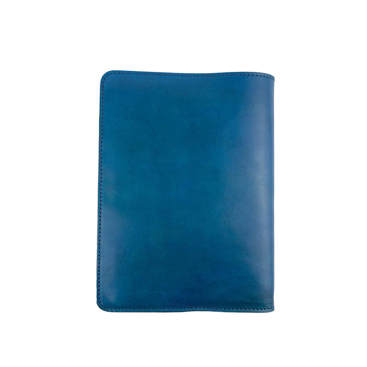 Porta agenda in pelle personalizzata formato A5 Lucrezio #colore_turchese