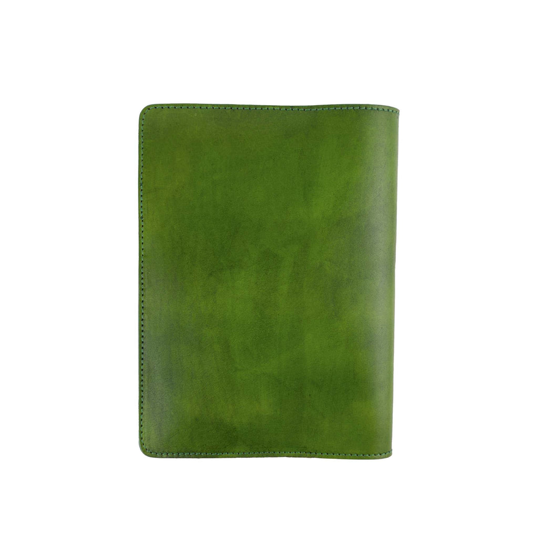Porta agenda in pelle personalizzata formato A5 Lucrezio #colore_verde-foresta