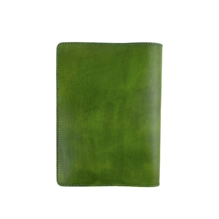 Porta agenda in pelle personalizzata formato A5 Lucrezio #colore_verde-foresta