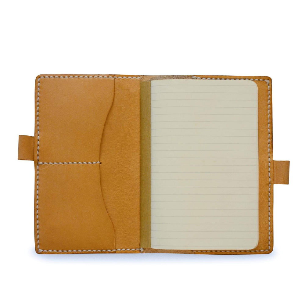 Porta agenda in pelle personalizzata formato tascabile#colore_naturale