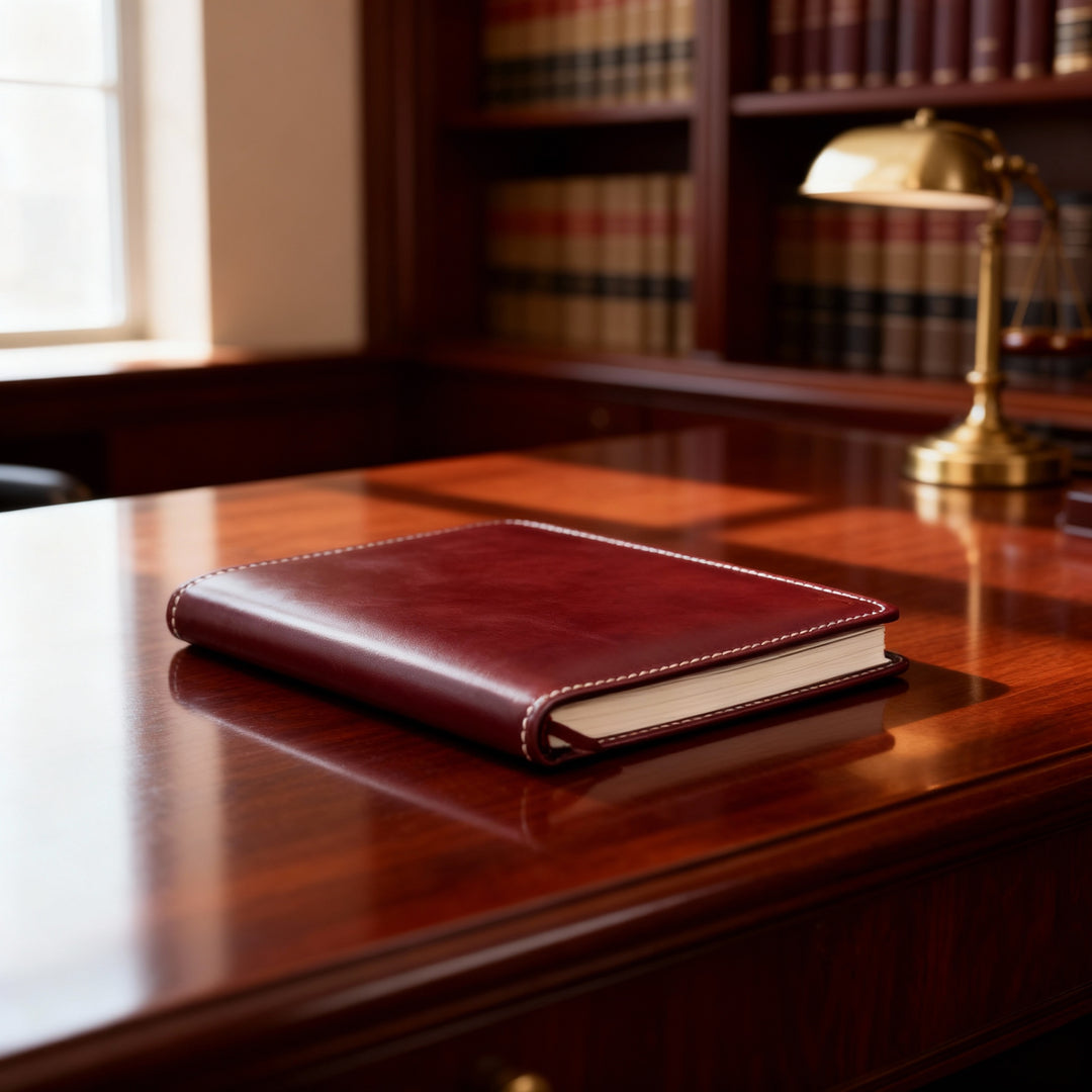 Porta agenda in pelle A5 personalizzata artigianale #colore_rosso