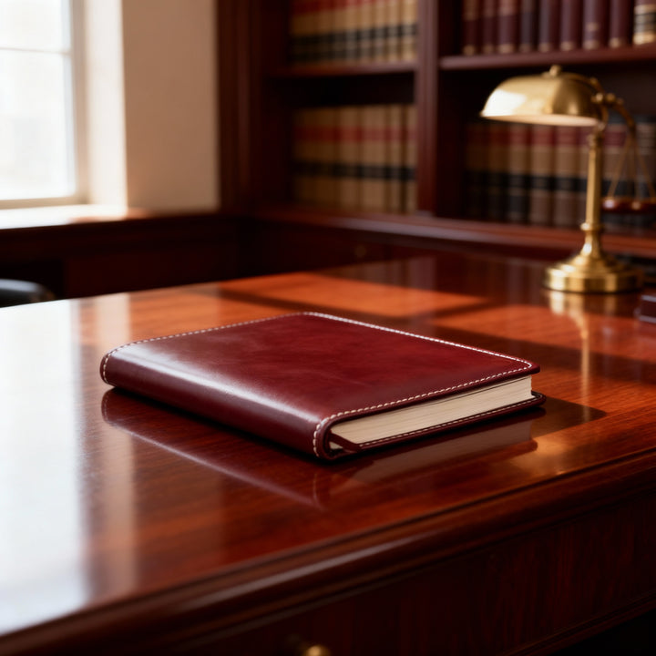 Porta agenda in pelle A5 personalizzata artigianale #colore_rosso