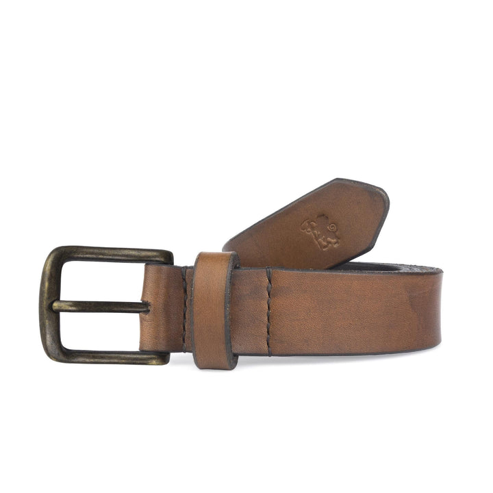 Cintura in cuoio artigianale da uomo Coryum Axile#colore_marrone-medio