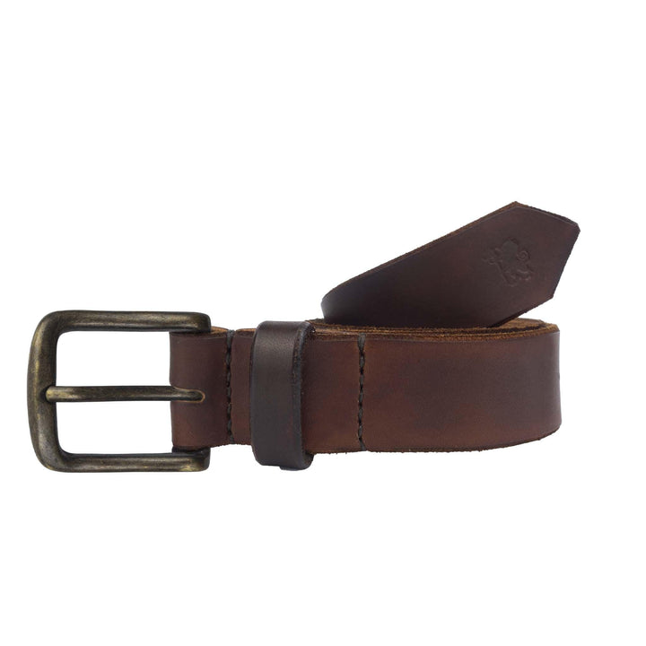 Cintura in cuoio artigianale da uomo Coryum Axile#colore_marrone-scuro