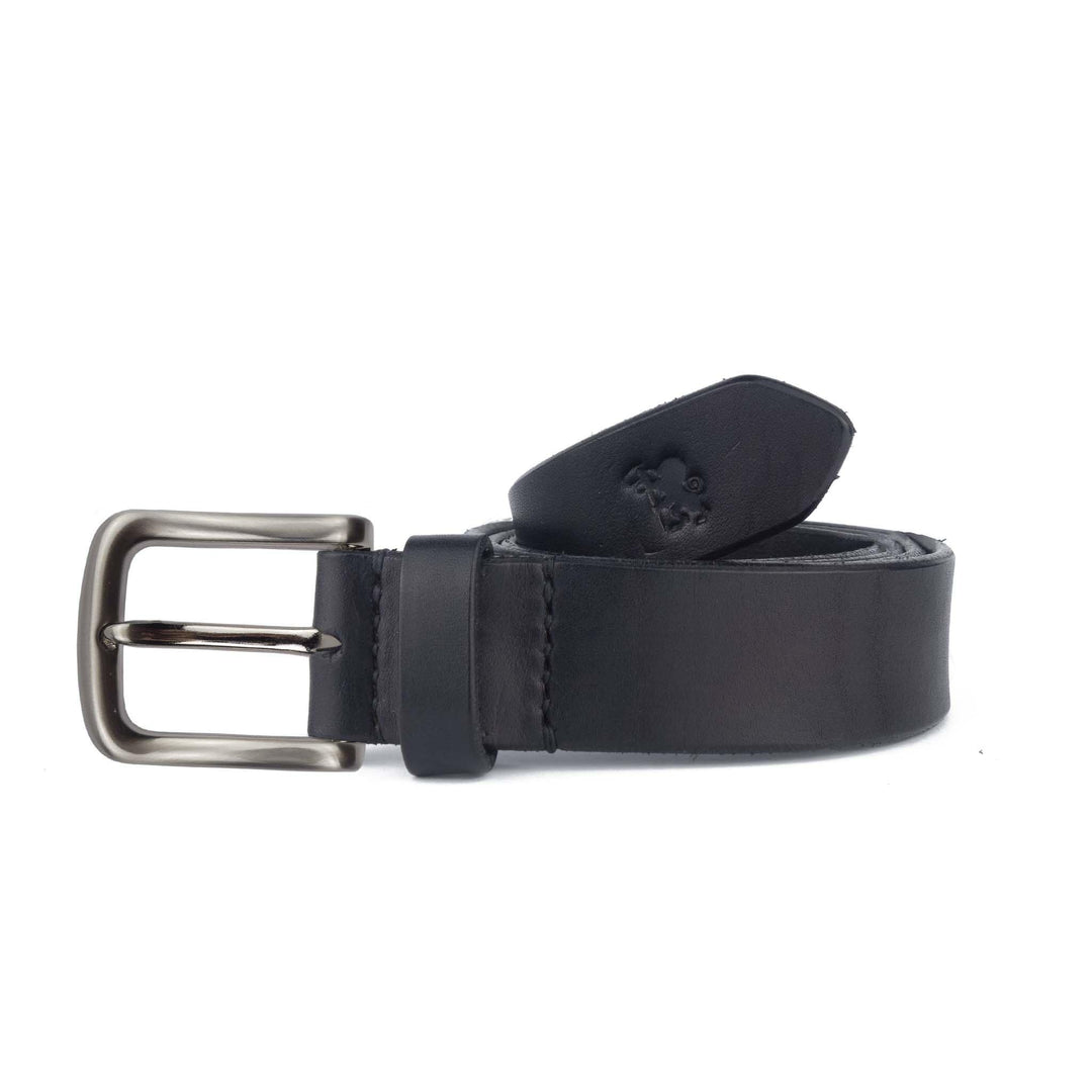 Nero / 105 Cintura in cuoio artigianale Aker#colore_nero
