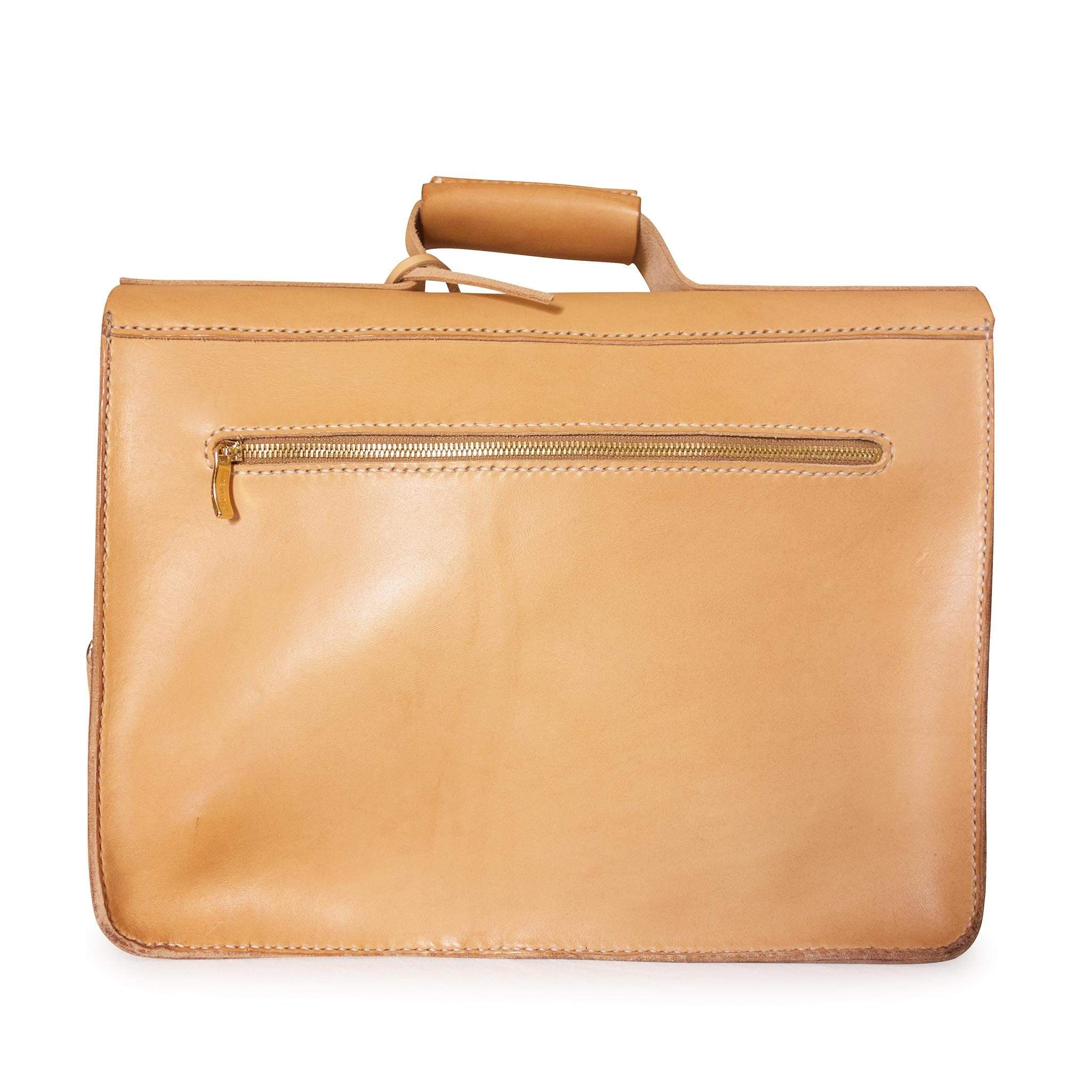 Borsa 24 ore in vero cuoio artigianale Pelletteria Coryum