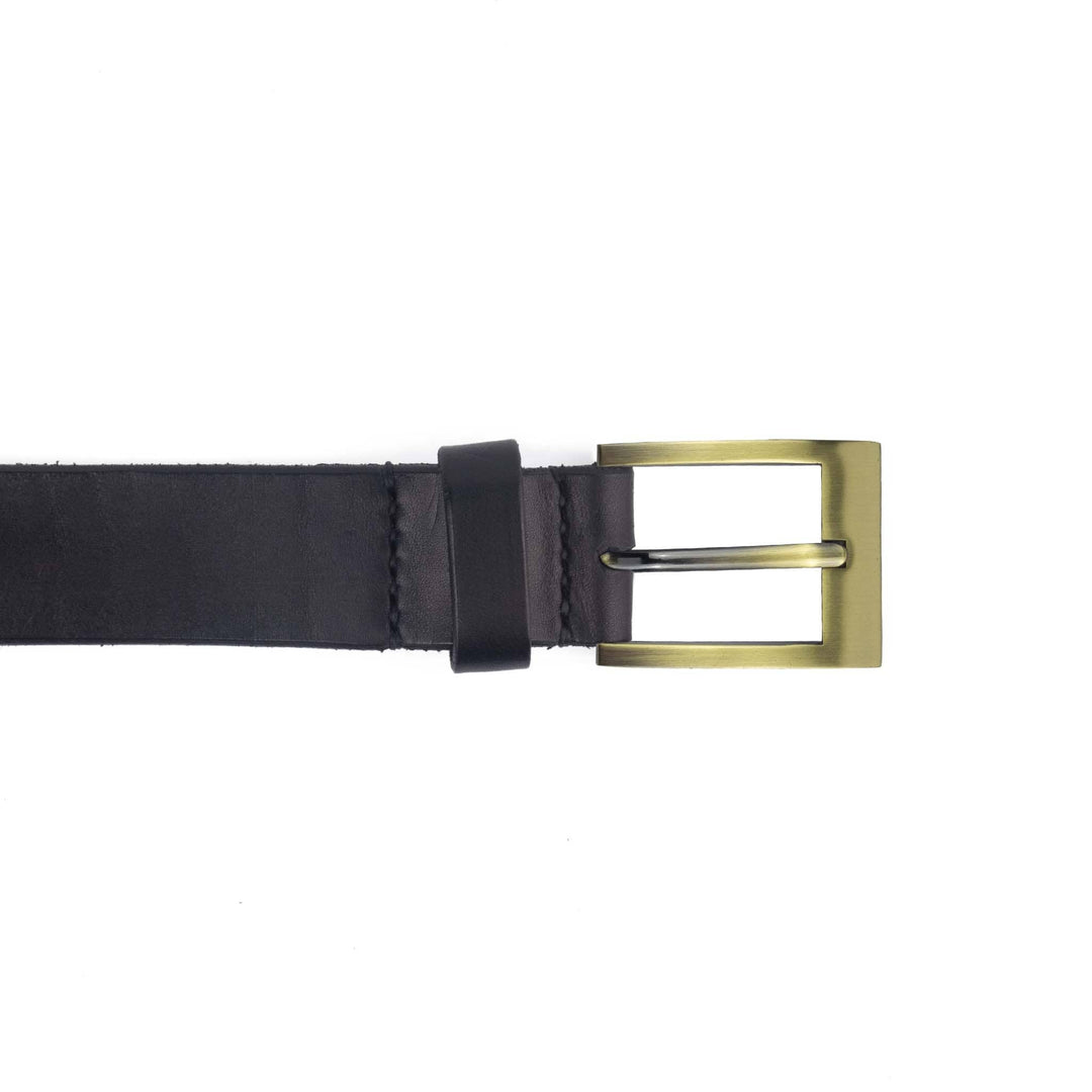 Cintura in cuoio artigianale da uomo Coryum Hermena#colore_nero