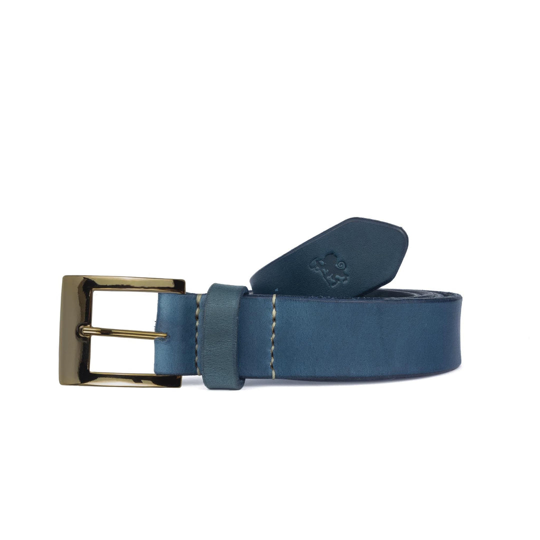 Blu / 105 Cintura in cuoio artigianale Lucer