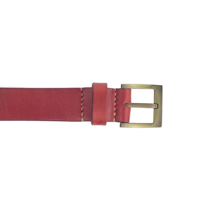 Cintura in cuoio artigianale da uomo Coryum Atinas#colore_rosso
