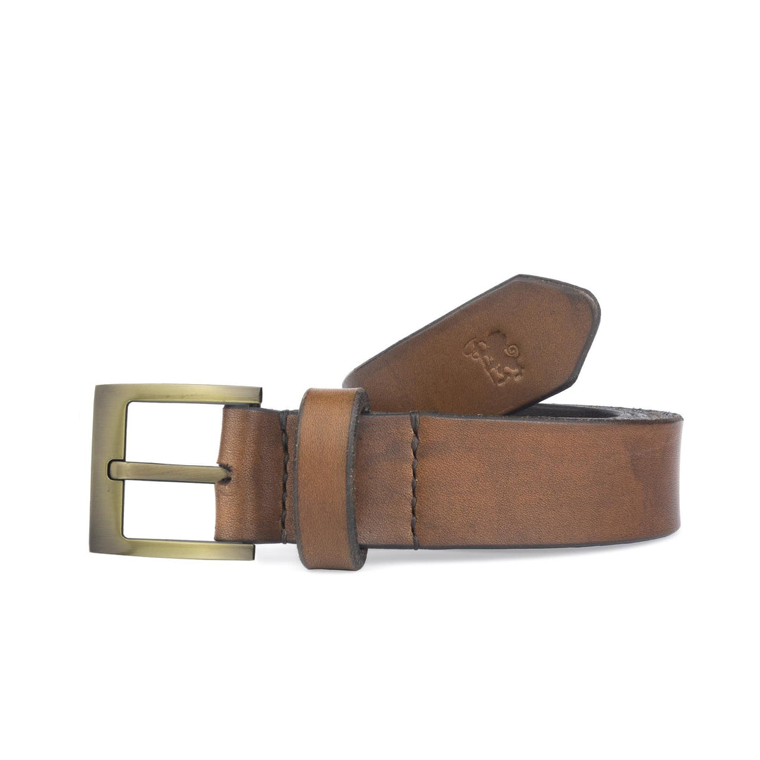 Cintura in cuoio artigianale da uomo Coryum Atinas#colore_marrone-medio