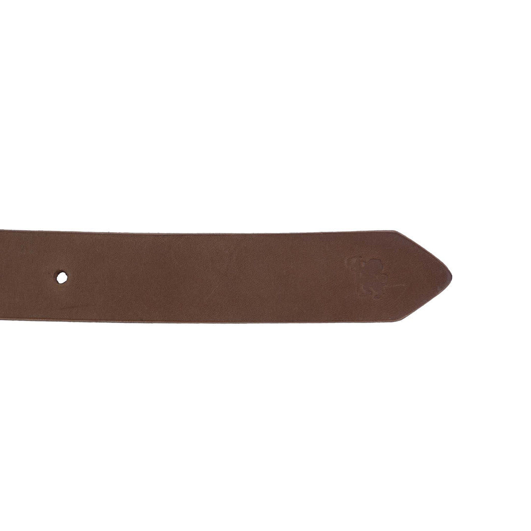 Cintura in cuoio artigianale da uomo Coryum Axile#colore_marrone