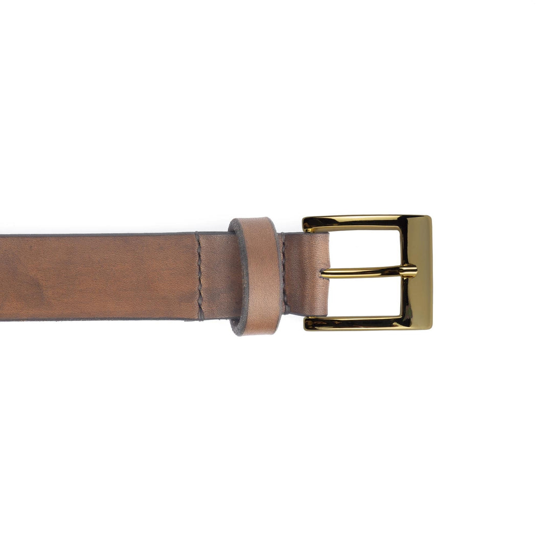 Cintura in cuoio artigianale da uomo Coryum Caisar#colore_marrone-medio