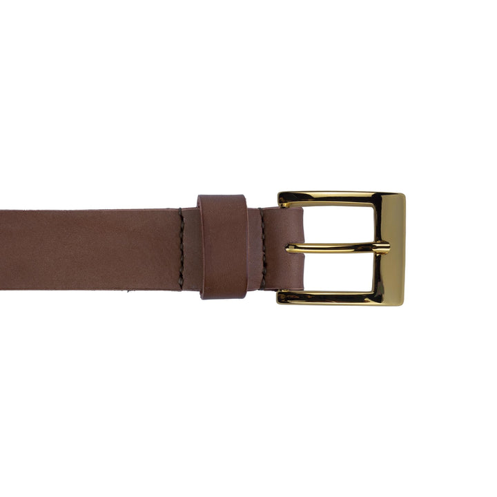 Cintura in cuoio artigianale da uomo Coryum Caisar#colore_marrone