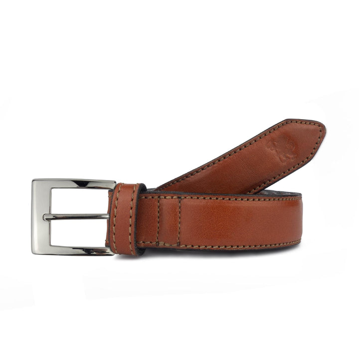 Cintura uomo in pelle artigianale Hulx#colore_marrone-chiaro