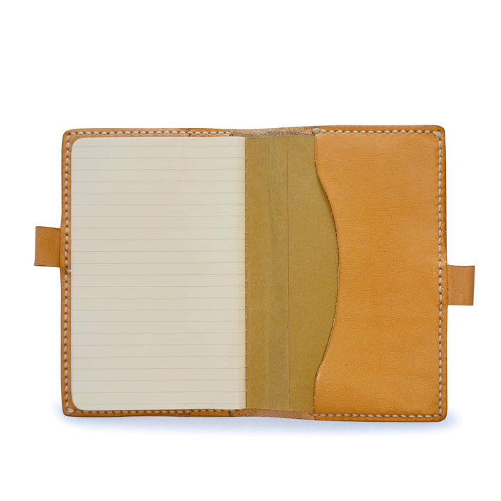Porta agenda in pelle personalizzata formato tascabile#colore_naturale